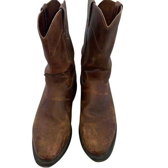 Justin Conductor Workboot Brown Leather Pull On  Rugged WesternCore 10.5 D  4760 main image 6